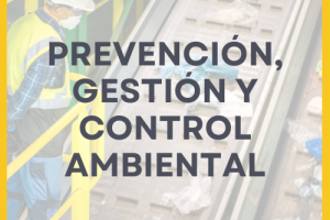 PREVENCIÓN, GESTIÓN Y CONTROL AMBIENTAL PREVENCIÓN, GESTIÓN Y CONTROL AMBIENTAL
